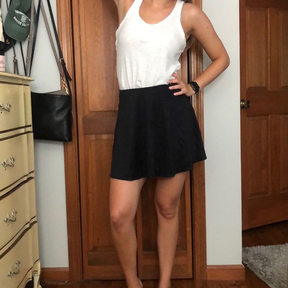 Black skater skirt